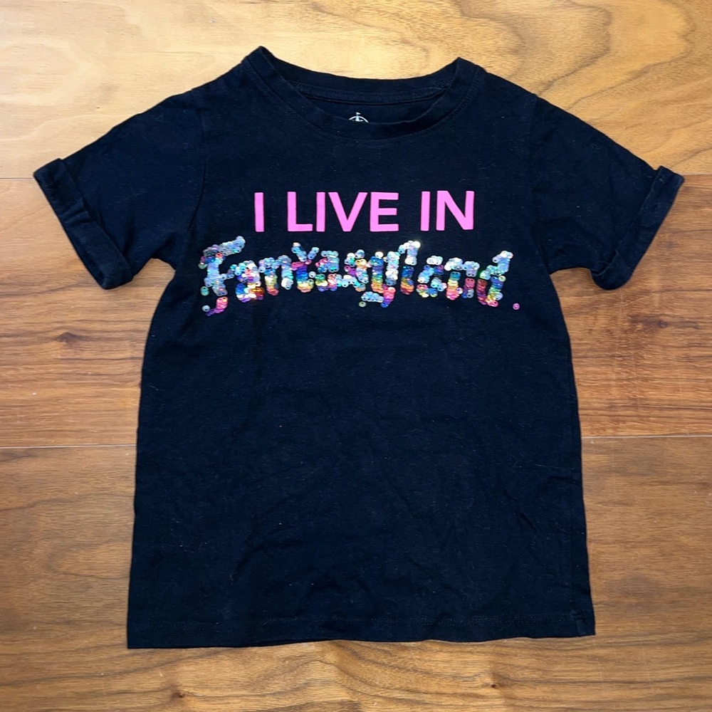 Disney Parks girls Fantasyland shirt